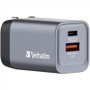 Verbatim GNC-35 Cargador de Pared GaN 35W con USB-C y USB-A